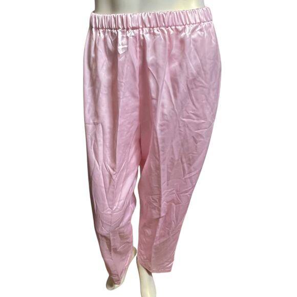 Vintage Ashley Taylor Pink Satin Pants, Medium, Polyester & Cotton Blend - Picture 14 of 14